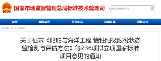236项拟立项国家标准项目征求意见