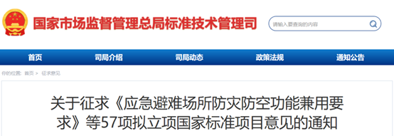 57项拟立项国家标准项目征求意见